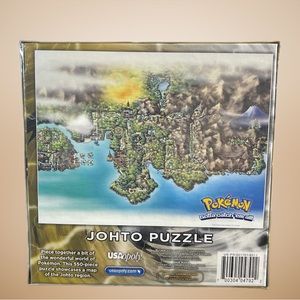 Pokemon Johto Puzzle 550 pc Nintendo Collectible Regional Map 18x24 Usaopoly New